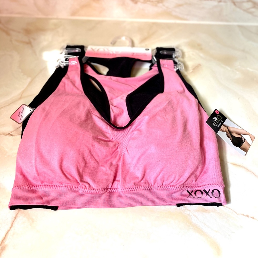 Xoxo 2 pk padded sport bra size Large